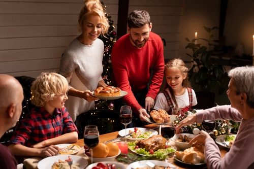 Consejos nutricionales para comidas de Navidad